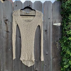 Cream Weaved Top